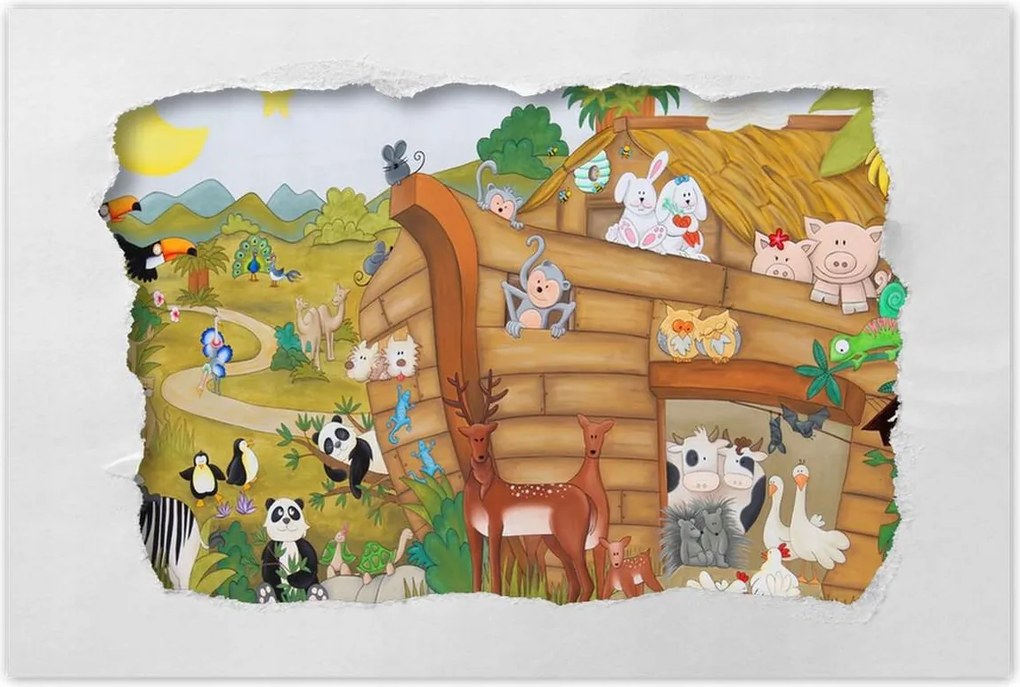 Poszterek 60x40 Noé bárkája Állatok
