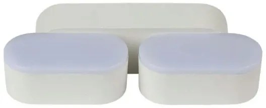 LED Kültéri flexibilis fali lámpa 2xLED/12W/230V IP65 szürke