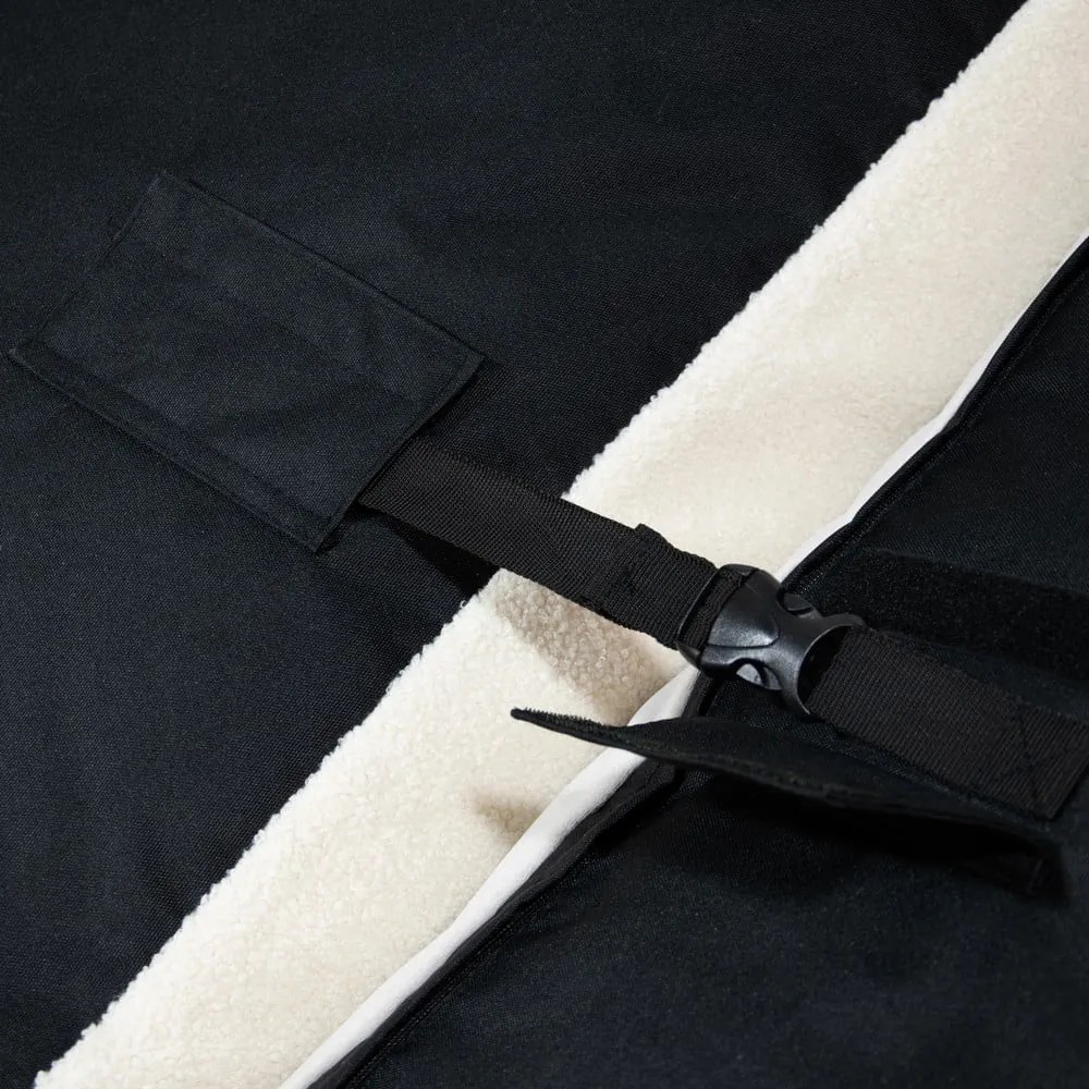 Barna buklé babzsákfotel Mass Corner 125 Right – SLOWDOWN