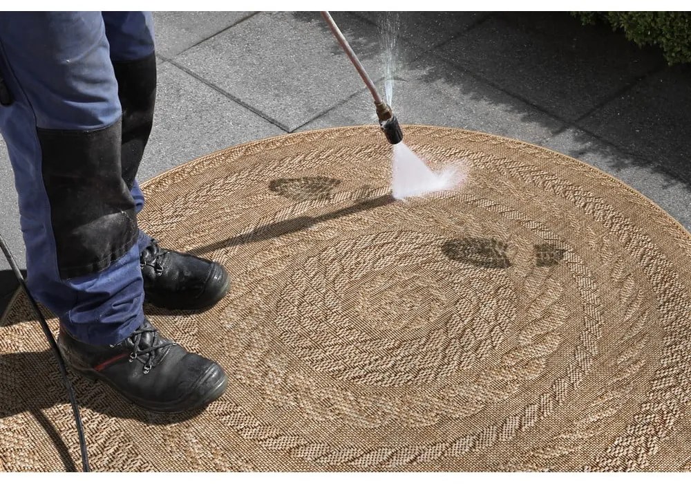 Almendro bézs kültéri szőnyeg, Ø 160 cm - NORTHRUGS