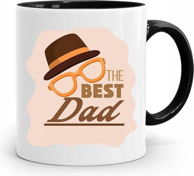 Fekete Bögre Apák Napi Ajándék The Best Dad fényképes nyomtatással