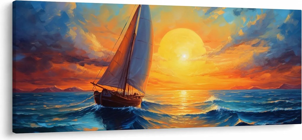 Kép - Vitorlások (120x50 cm)
