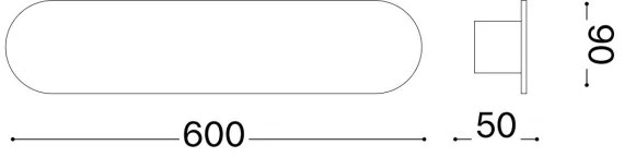 Ideal Lux - LED Fali lámpa ECHO LED/30W/230V 60 cm CRI 90 fekete