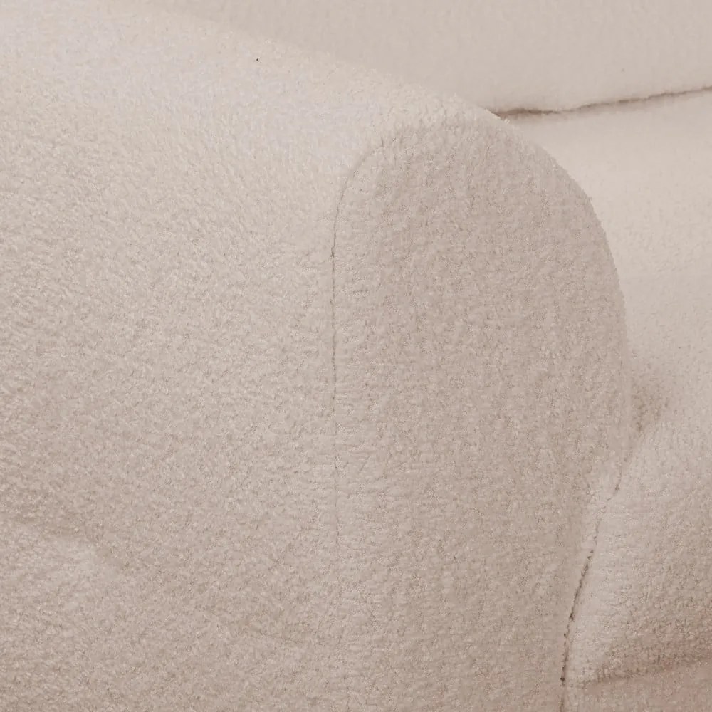 Bézs buklé sarokkanapé (jobb oldali) Ariella – Ropez