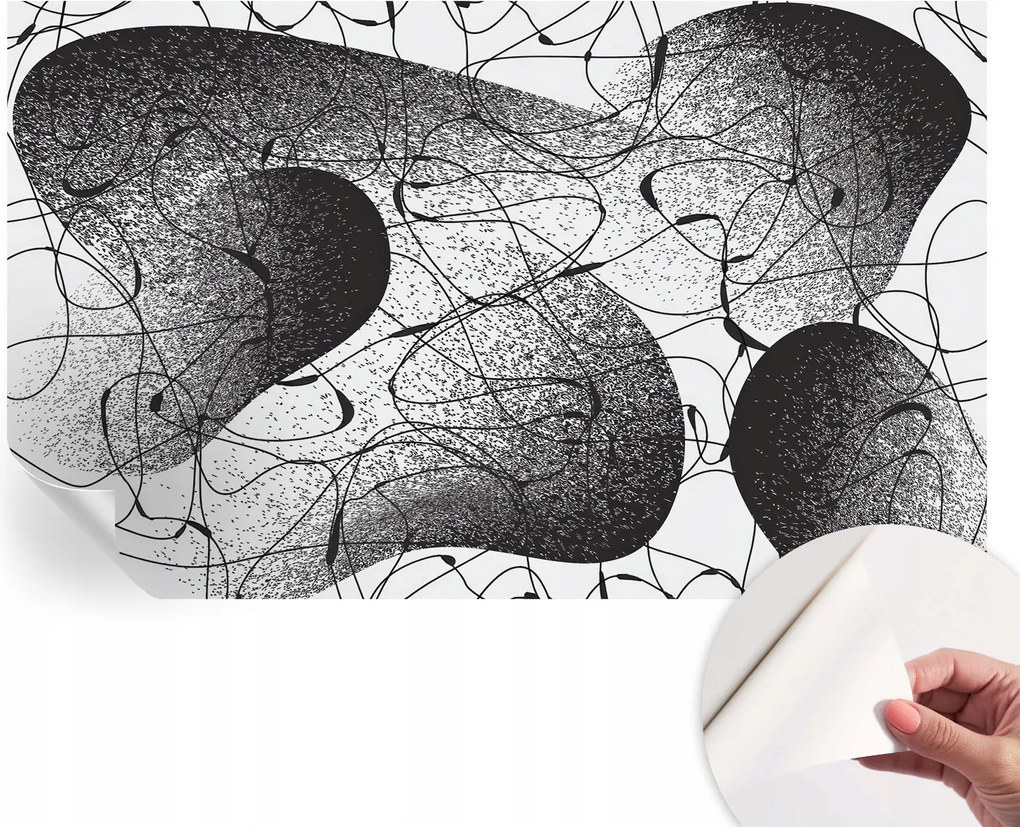 Divatos öntapadós fali tapéta Absztrakt minta 416x254 cm