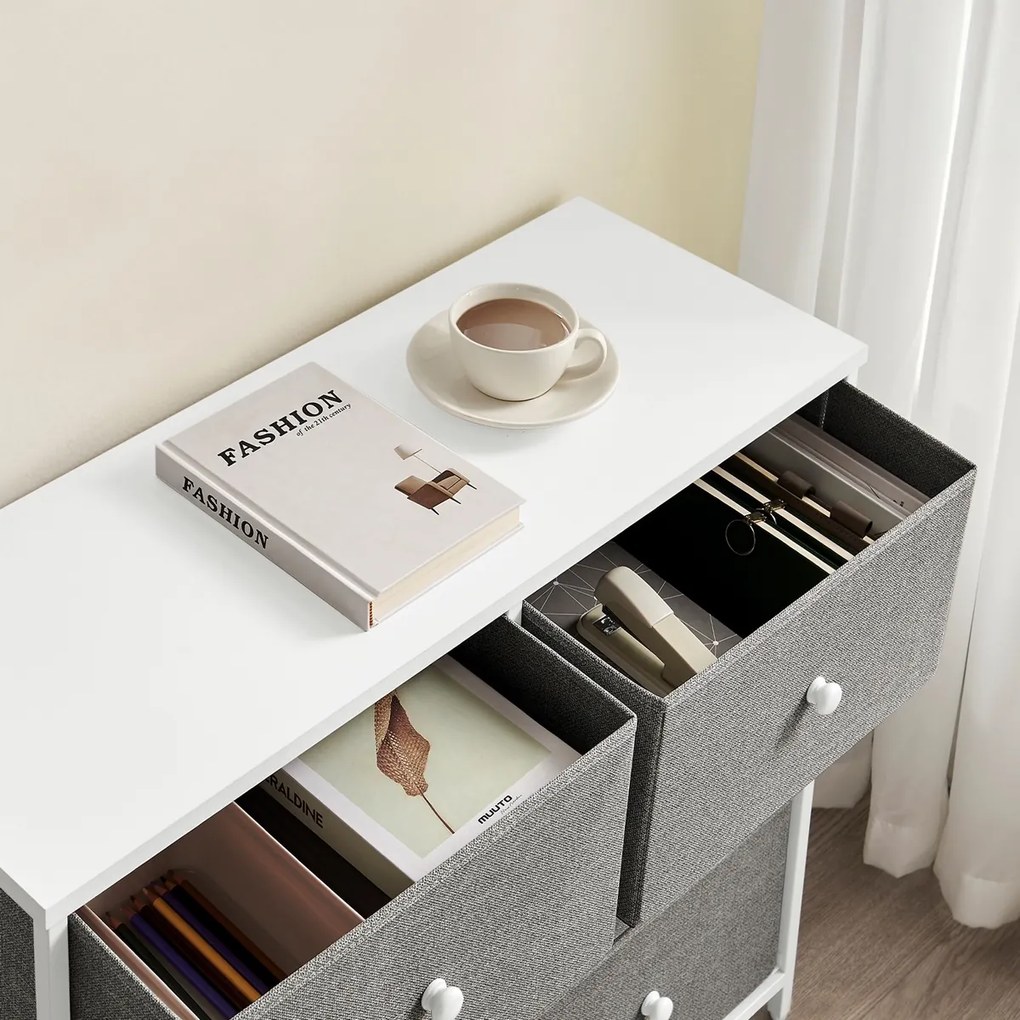 E1032 GREY komód, 80 cm, L