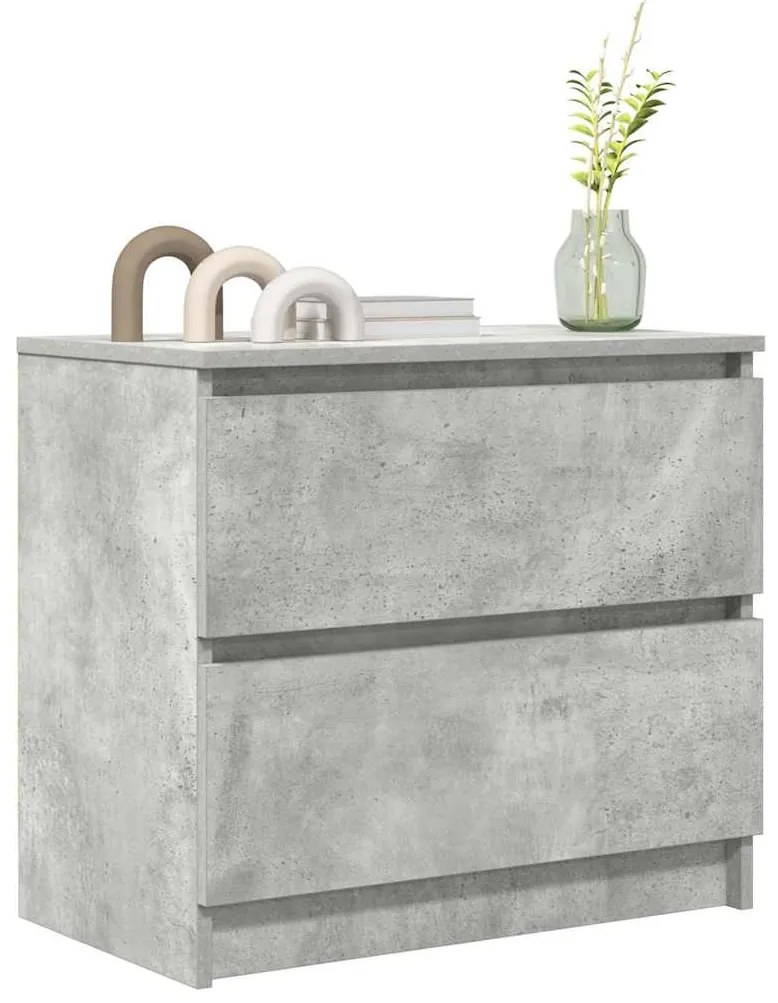 betonszürke szerelt fa TV-szekrény 60x35x54 cm