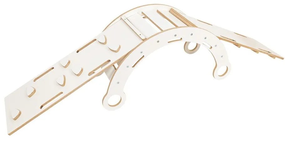 Fehér borovi fenyő hinta 39x75x38 cm Montessori – Meowbaby