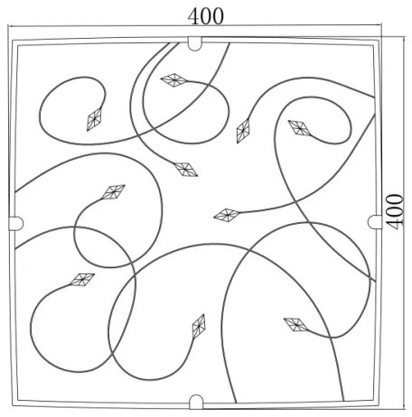 Globo 40393-3 - Mennyezeti lámpa 3xE27/60W