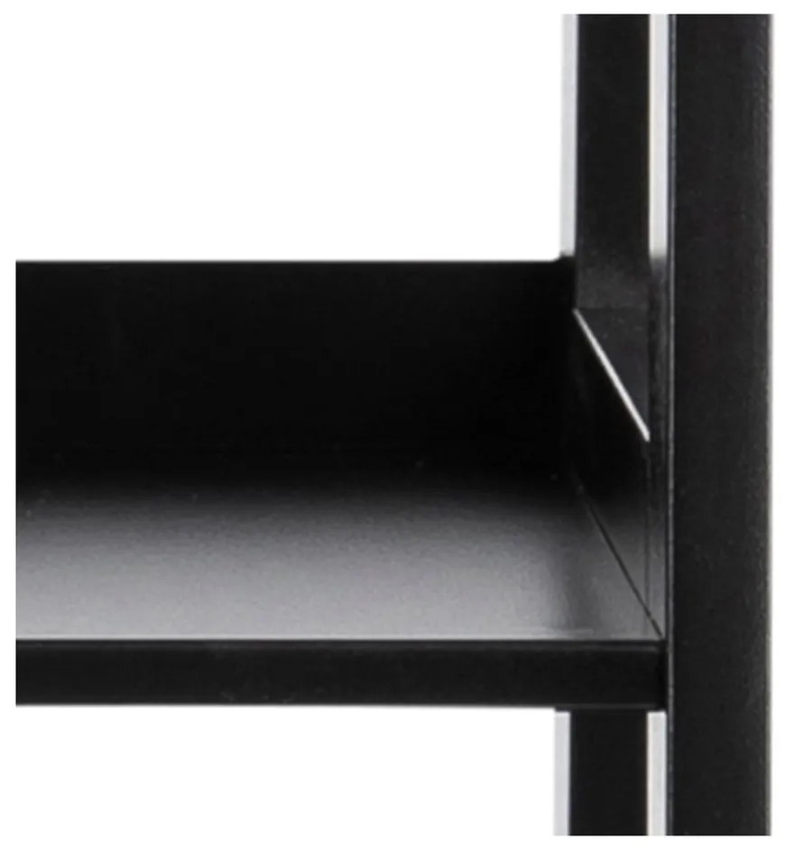Wally fekete polcos állvány, 63 x 130 cm - Actona