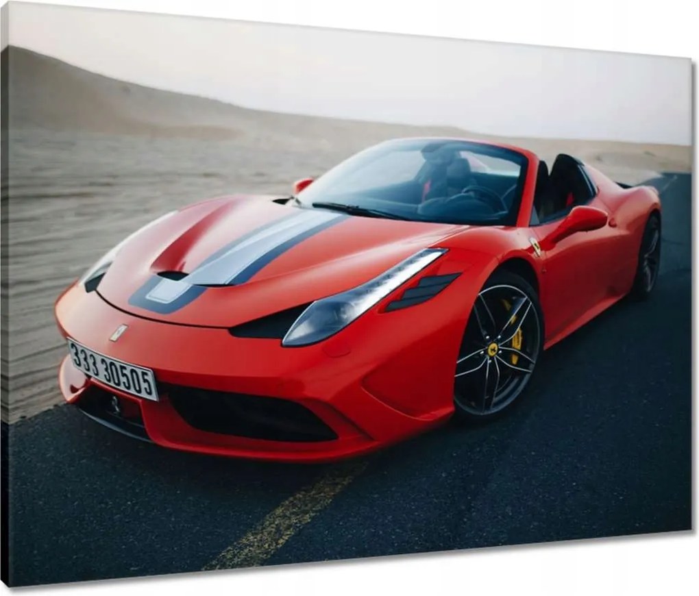 Vászonkép 80x60 Sportautó Tájkép