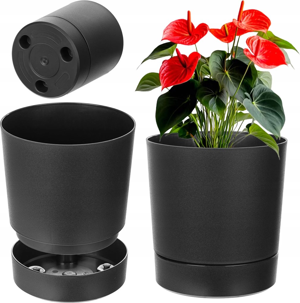 Virágtartó Állvány Műanyag Kerek 20 cm