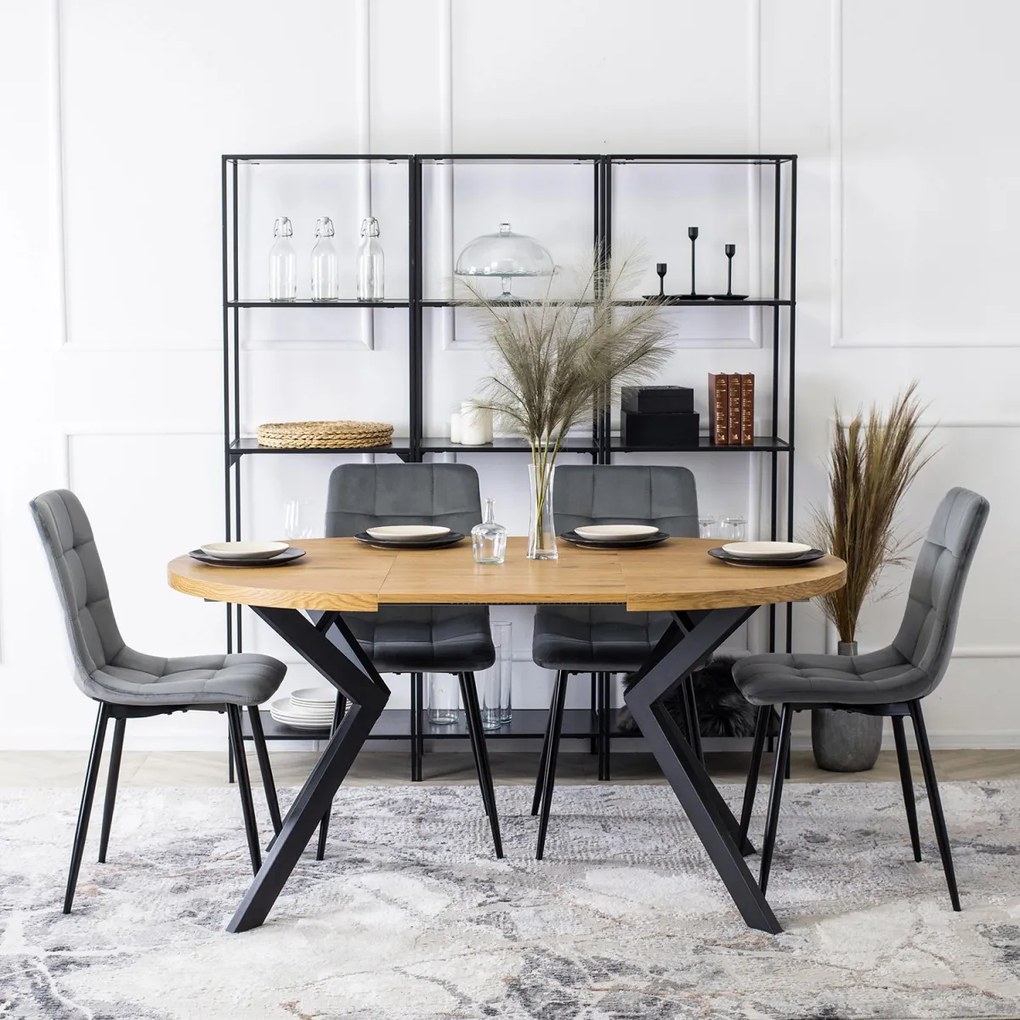 Szürke Bársony Étkezőszék. PERU