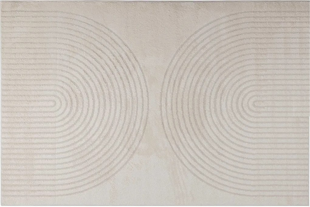 vidaXL Területszőnyegek GALATI Krém 170 x 120 cm Poliészter
