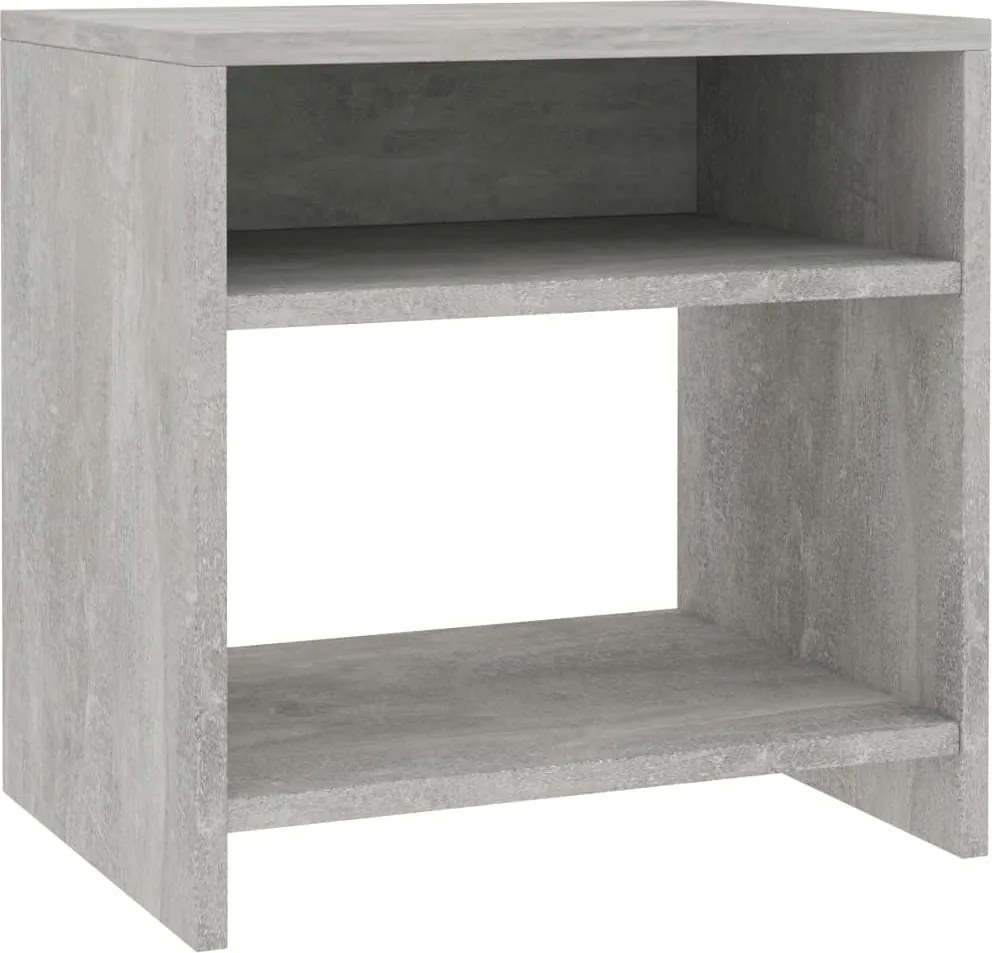 vidaXL betonszürke szerelt fa éjjeliszekrény 40 x 30 x 40 cm