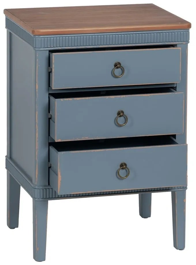 Kék éjjeliszekrény Shabby – Ixia