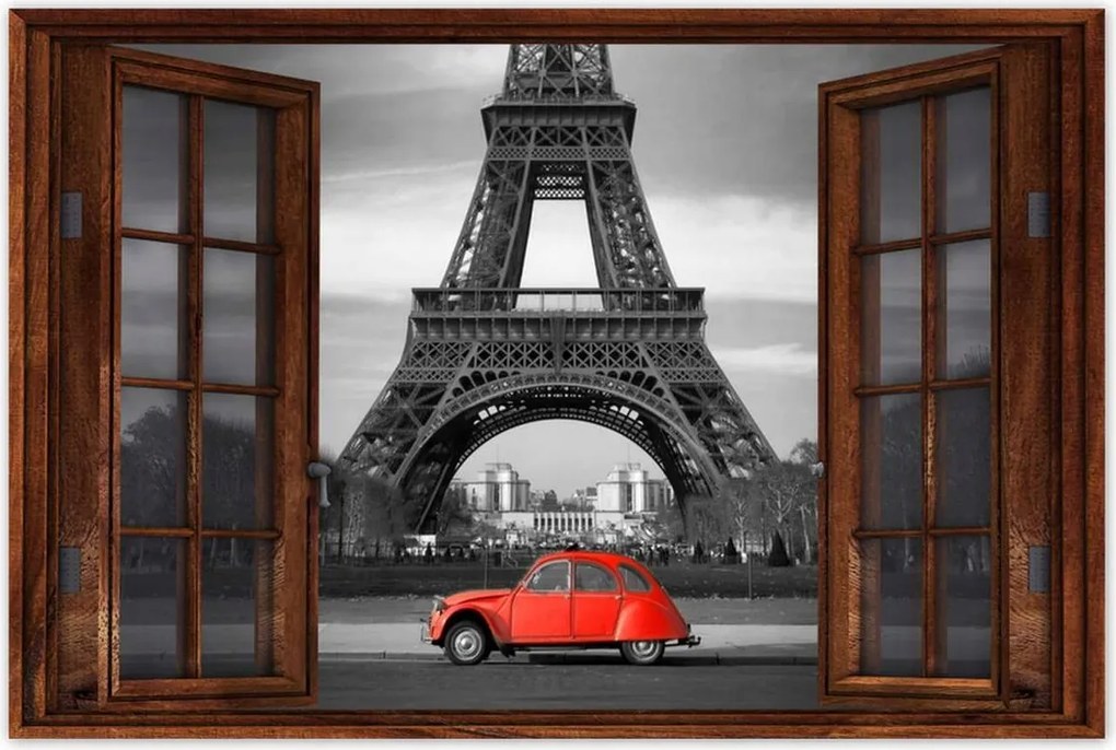 Poszterek 120x80 Piros autó torony