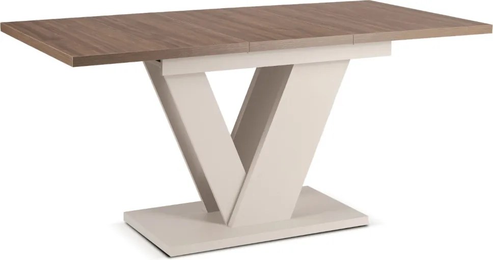Modern bővíthető étkezőasztal CLARK 120–160 cm dió kasmír