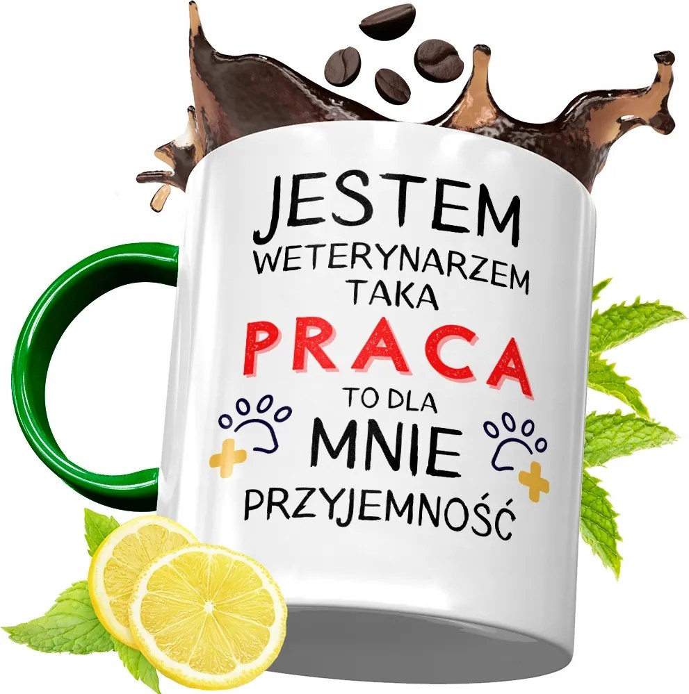 Zöld Bögre Állatorvosnak Születésnapi Ajándék fényképes nyomtatással