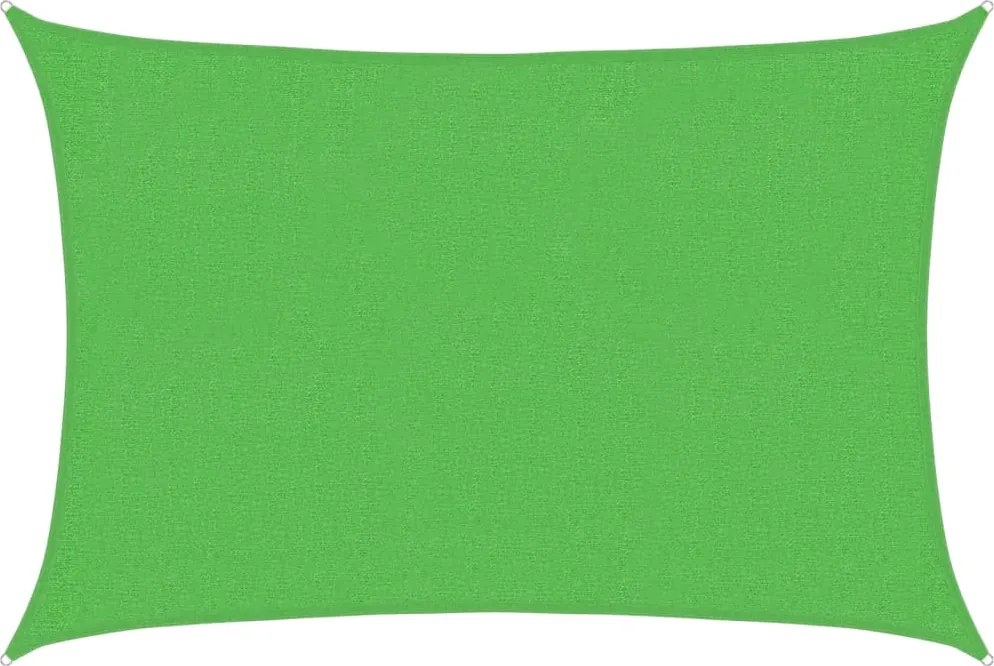 vidaXL világoszöld HDPE napvitorla 160 g/m² 2 x 2,5 m