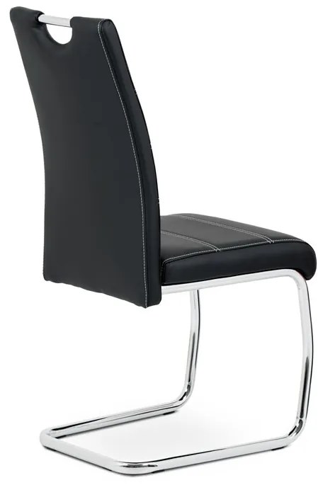 Fekete Ekobőr Étkezőszék. HC-481 BK