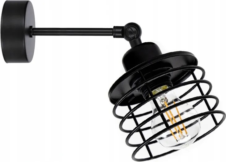 Elegáns Fali Lámpa Fekete Lámpabúra A Csuklón