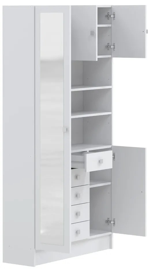 Fehér fürdőszoba szekrény 90x182 cm Combi – TemaHome