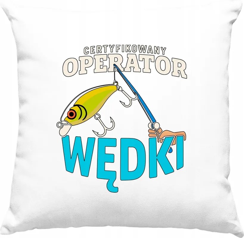 Horgászbot kezelő párna mém horgászat fehér