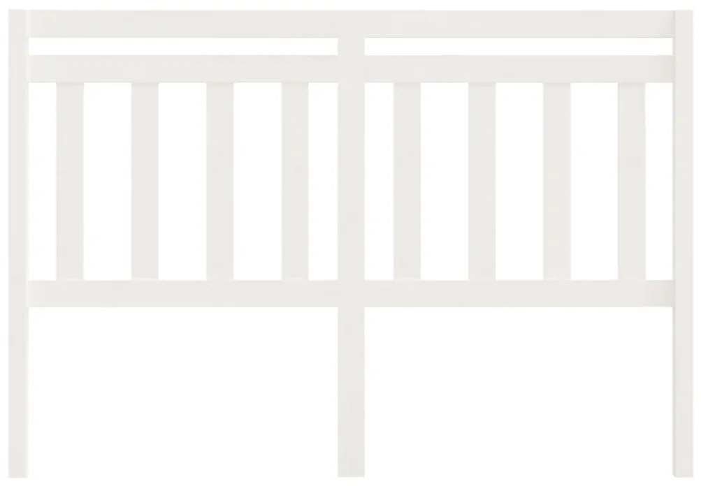 fehér tömör fenyőfa ágy fejtámla 166 x 4 x 100 cm