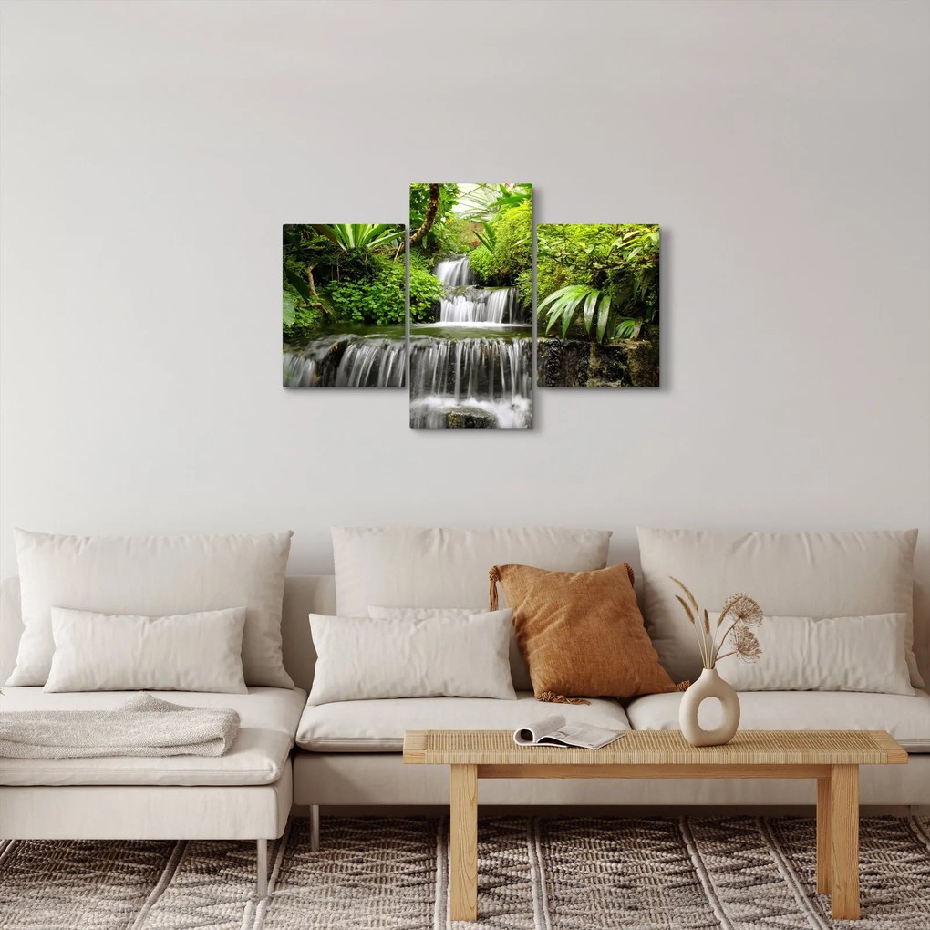 Kép - vízesés az esőerdőben (90x60 cm)