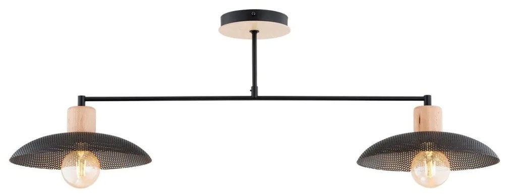 EMIBIG 1318-2 KOBE Loft Mennyezeti Lámpa Fekete E27 IP20