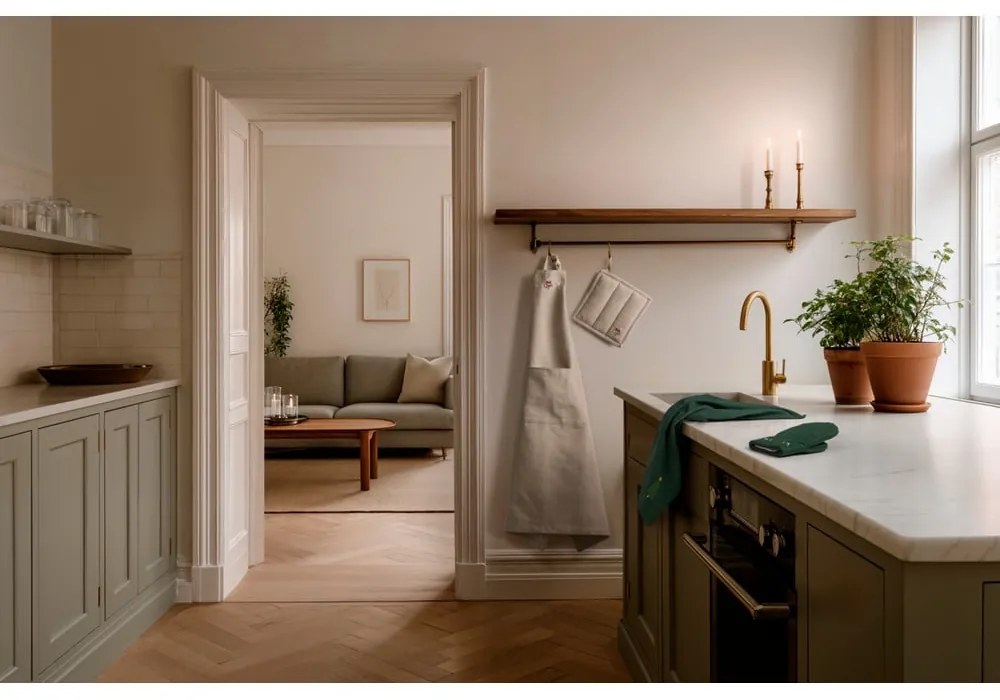 Pamutkeverék konyharuha karácsonyi mintával 50x70 cm Christmas Fable – JUNA