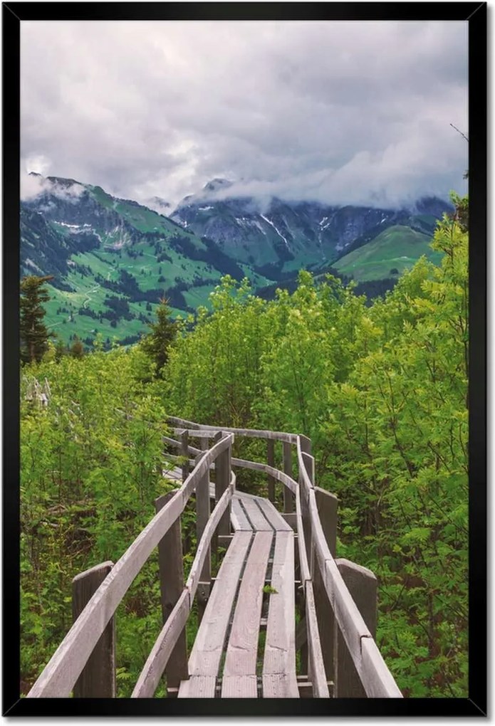Poszterek keretben 40x60 Híd Építészet Tájkép
