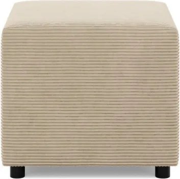 Zeus puff, kordbársony, 50x50, bézs