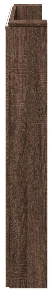 Fejtámla polcokkal Barna Tölgy 160 x 16,5 x 103,5 cm Faanyag