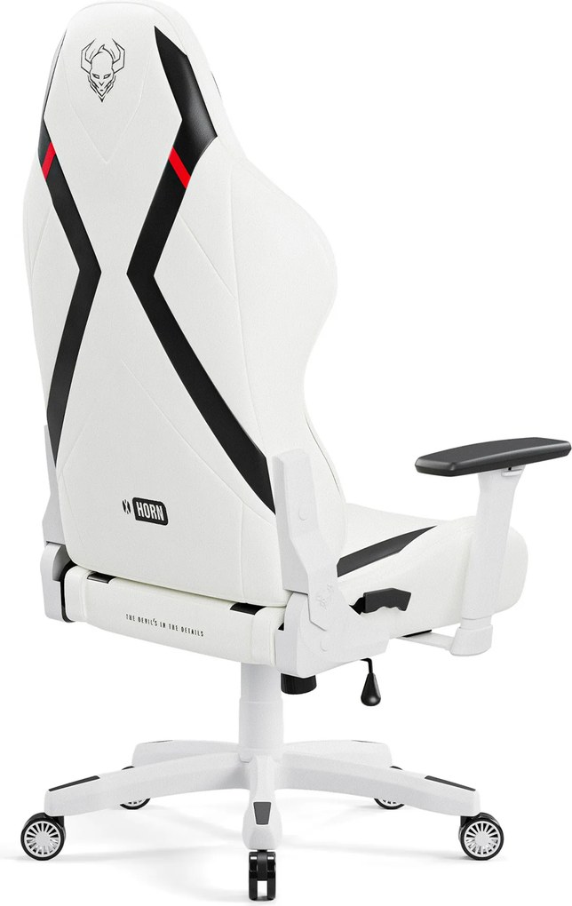Gamer szék műbőr King Size, fehér-fekete: Diablo X-Horn 2.0