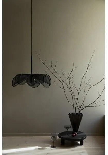 Markslöjd 108660 - Csillár zsinóron STYRKA 1xE27/40W/230V átm. 63 cm fekete