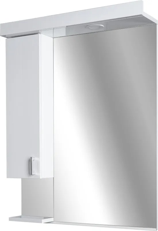 Viva STYLE Tükrös fürdőszobai szekrény LED világítással - BALOS szekrénnyel - 55 x 97 x 15 cm