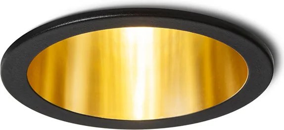 RENDL ORCO süllyesztett lámpa fekete/aranysárga 230V LED GU10 9W