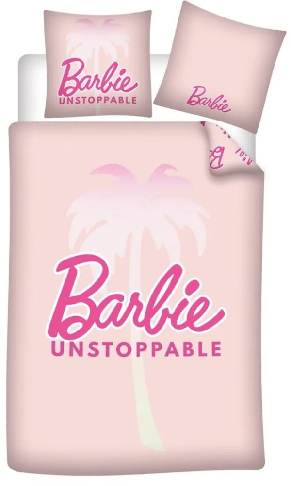 Barbie Unstoppable ágyneműhuzat 140×200cm, 63×63 cm microfibre