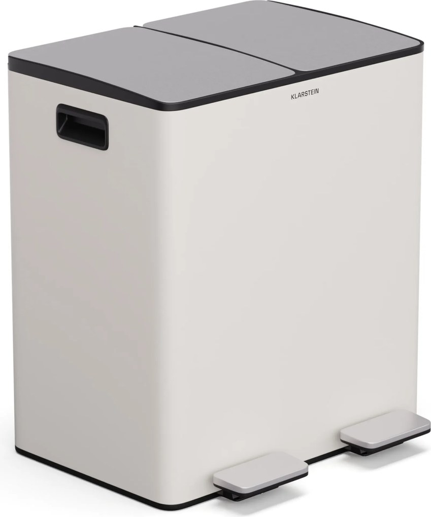 Klarstein EcoVista, hulladékgyűjtő komposztálóval, 40 l + 3 l/tároló + komposztáló, Soft-Close