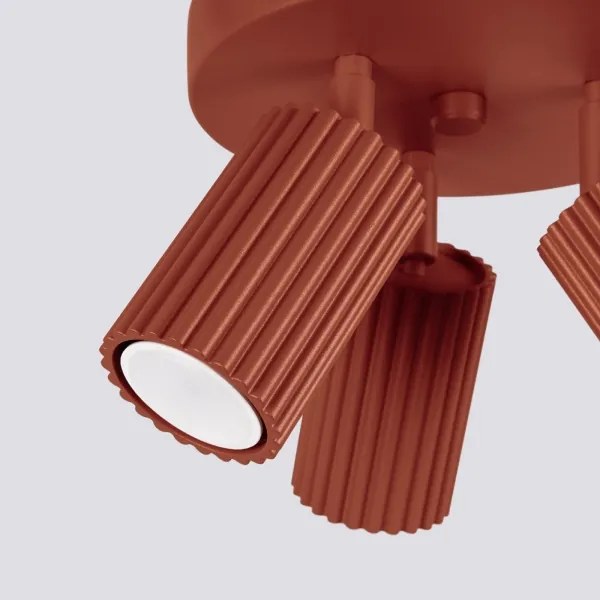 Sollux SL.1639 - Spotlámpa KARBON 3xGU10/10W/230V piros