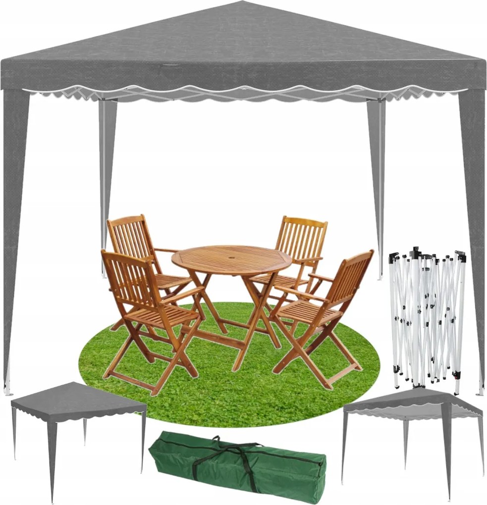 Kerti Sátor Pavilon Kereskedelmi Pavilon 3x3m Automata Pavilon Állvány