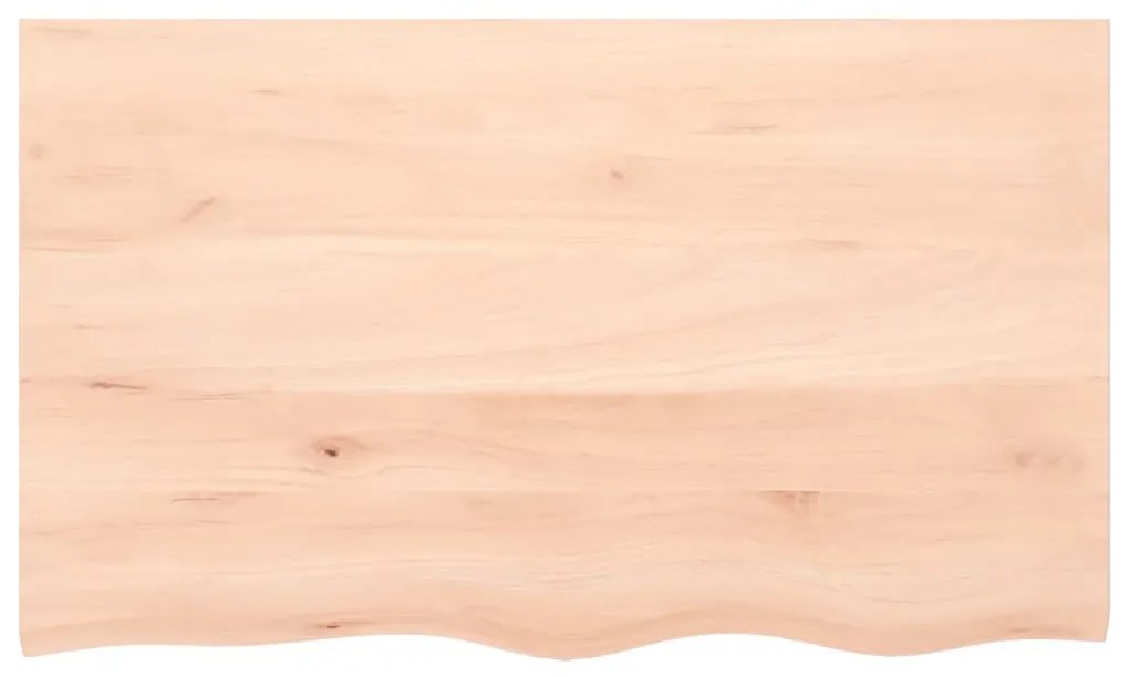 kezeletlen tömör fa fürdőszobai pult 100x60x(2-6) cm