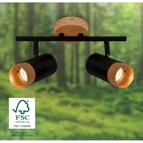 Briloner 2144025 - Spotlámpa SPOT 2xGU10/9W/230V