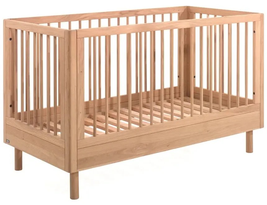 Natúr színű tölgyfa babaágy 70x140 cm Forrest – Vipack