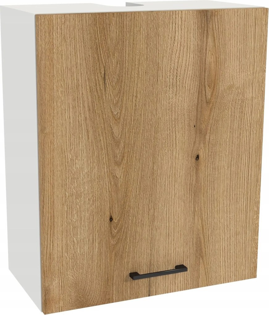 Konyhaszekrény felső páraelszívó 60/72 Capri korpusz fehér front tölgy Evoke