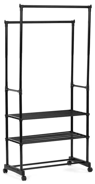 Fekete Fém Ruhafogas. BK – GD-166