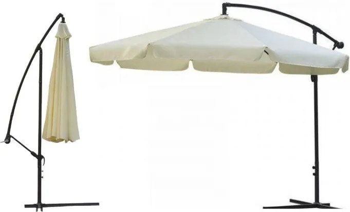 Összecsukható kerti napernyő 350 cm BEIGE