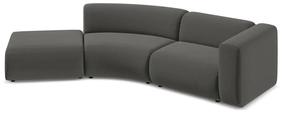 Szürke bársony heverő (bal oldali) Ekahi – Makamii